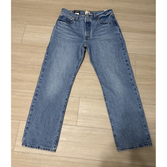Levi's Denim - Levi's Premium Women 501 '90s Straight Leg Mid Rise Jeans 31x30  Blue  NWT